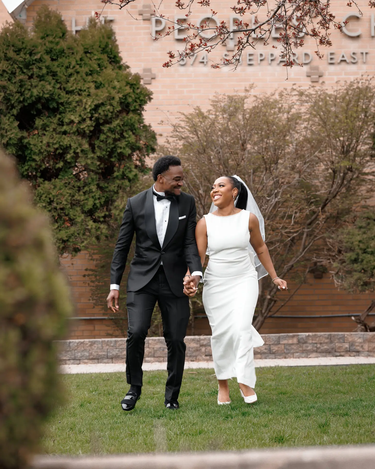 Wedding couple dancing