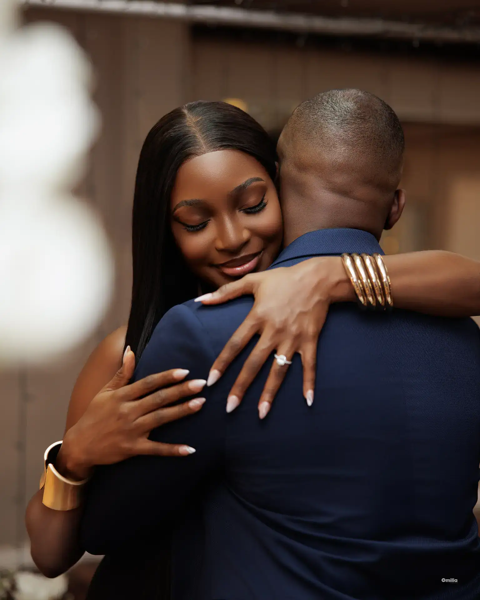Engagement session portrait