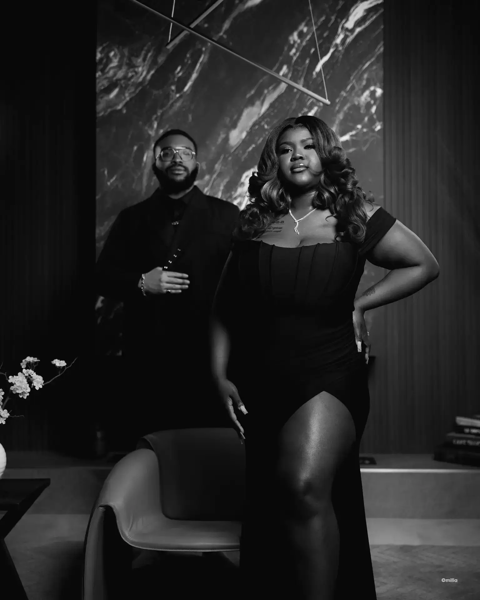 Engagement couple portrait